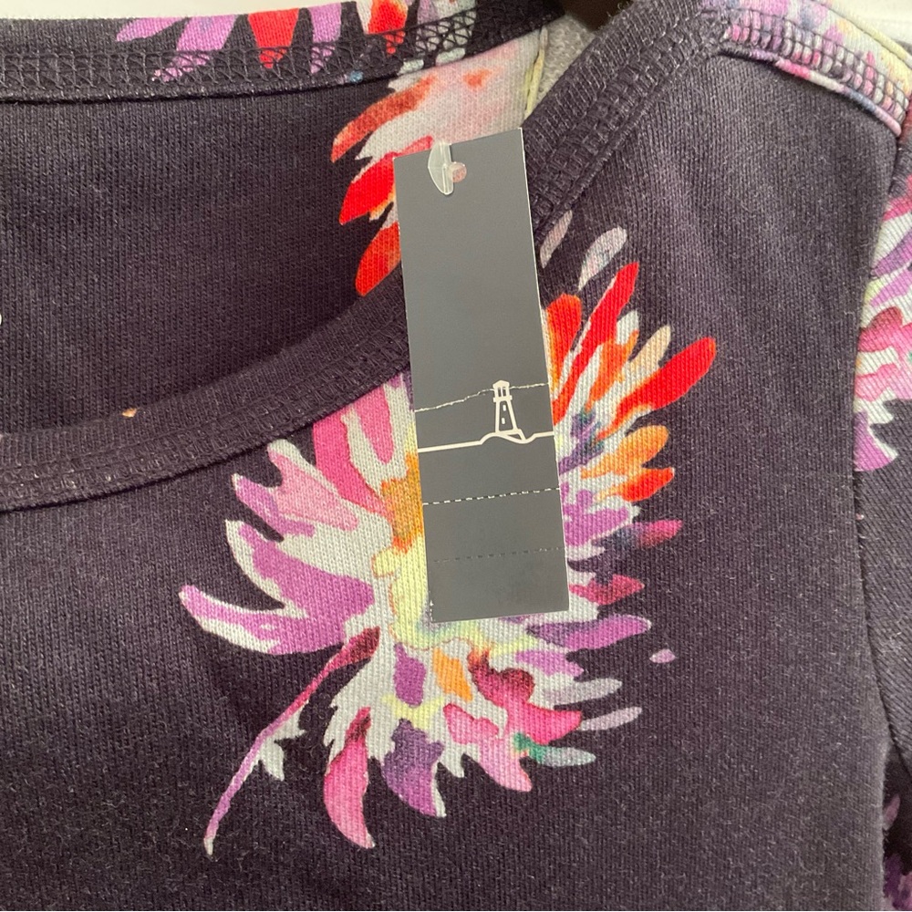 Lands End Printed Boatneck Tunic - NWT - Size XS Petite - Mums - Picture 7 of 10